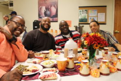 Enjoying the fellowship at our 2016 Thanksgiving Day Feast